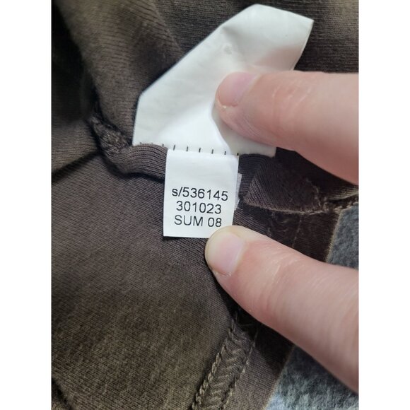 Old Navy Women's L Brown Short Sleeve Long Length T Shirt Y2k Skater Style - Picture 8 of 9